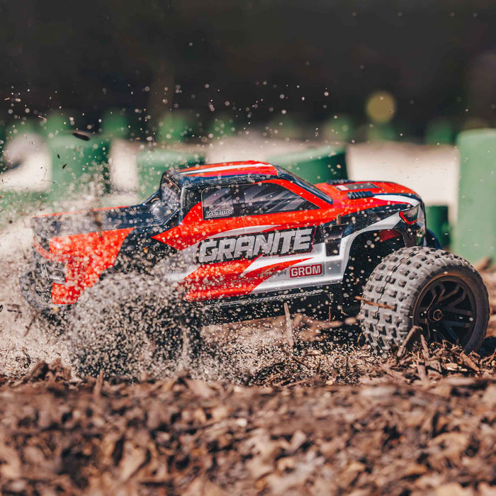 ARRMA ARA2102T2 GRANITE GROM 4x4 SMART Small Scale Monster Truck - Red