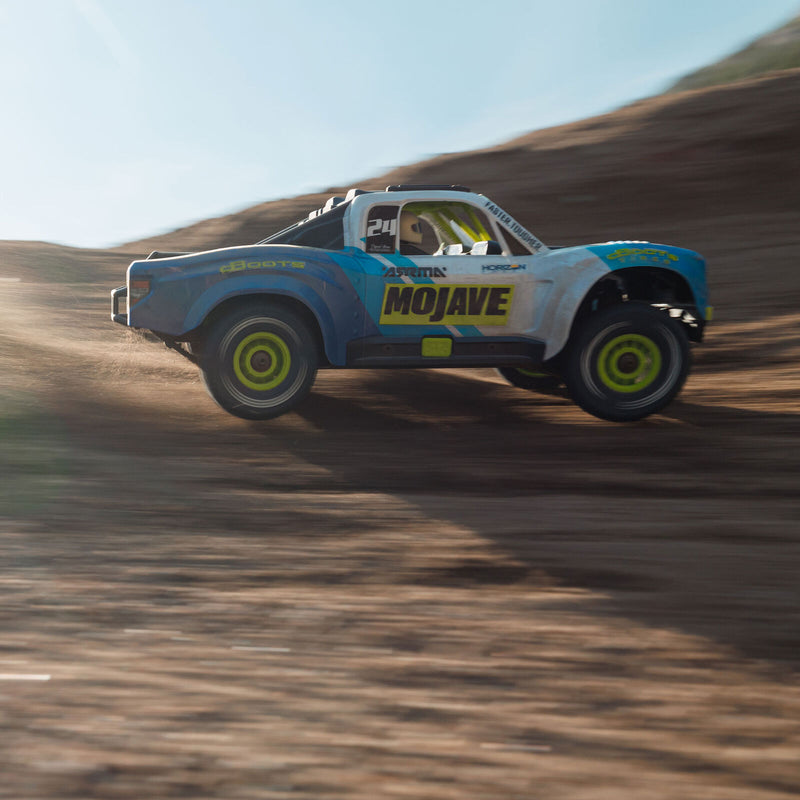 ARRMA ARA2104T2 MOJAVE GROM 4x4 SMART Small Scale Desert Truck Blue/White