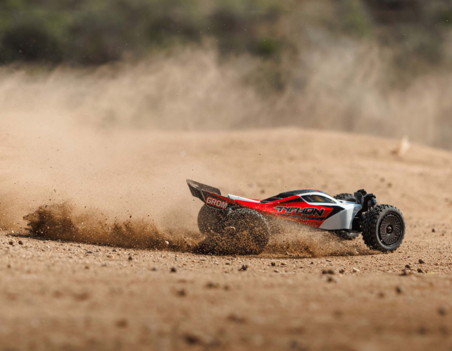 ARRMA 2106T2 TYPHON GROM 4x4 SMART Small Scale Buggy Red/White