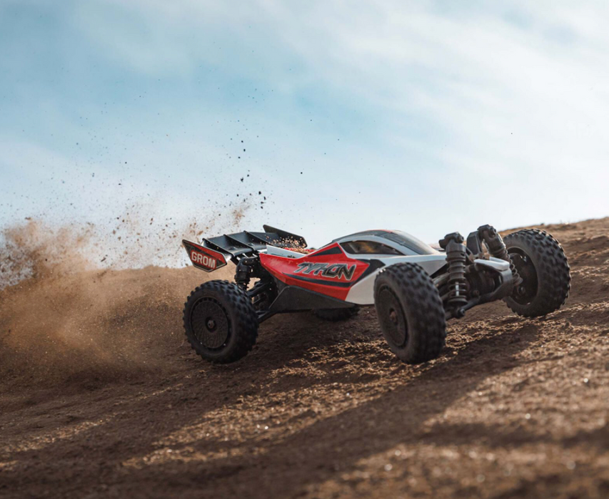 ARRMA 2106T2 TYPHON GROM 4x4 SMART Small Scale Buggy Red/White