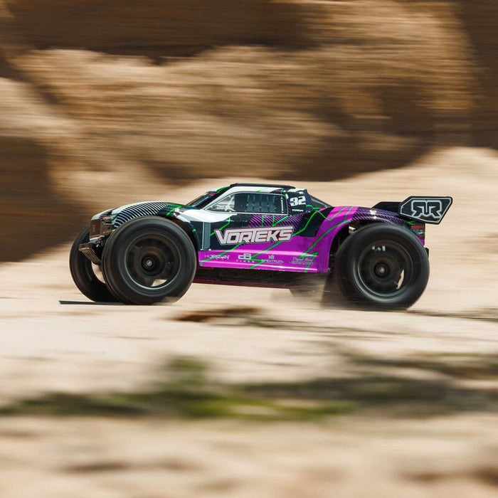 Arrma ARA3205ST2 VORTEKS™ 1/10 RTR 2WD STADIUM Truck Combo - PURPLE