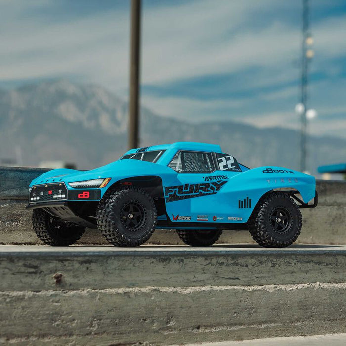 Arrma ARA3221ST2 FURY 1/10 RTR 2WD SHORT COURSE Truck Combo -BLUE
