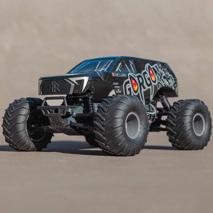 Arrma ARA3230SKT1 GORGON™ 1/10 RTA Kit 2WD Monster Truck Combo - Gunmetal