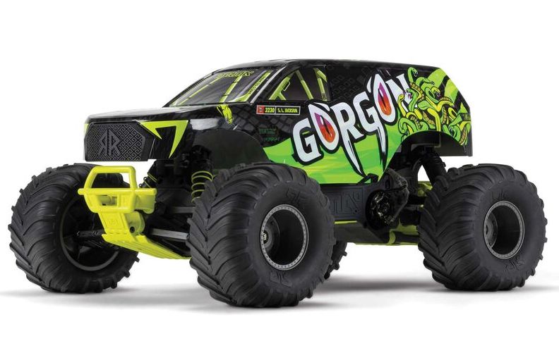 Arrma ARA3230ST1 GORGON™ 1/10 RTR 2WD Monster Truck Combo - Yellow