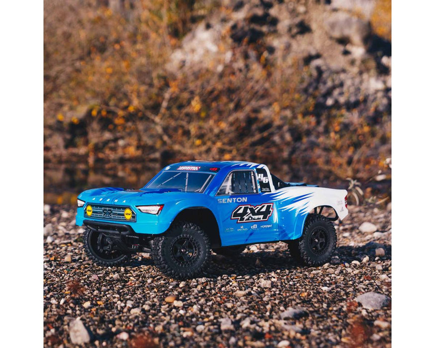 ARRMA ARA4203XV3T2 SENTON 4x4 MEGA 550 Brushed 1/10 Short Course Truck - Blue