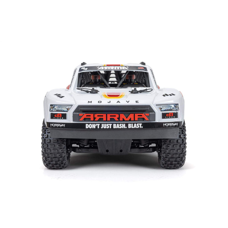 ARRMA ARA4404T1 1/8th MOJAVE 4S BLX Desert Truck - White/Red