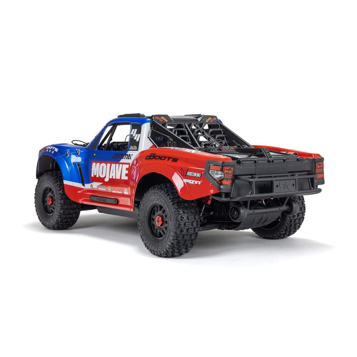 ARRMA ARA4404T2 1/8th MOJAVE 4S BLX Desert Truck - Blue/Red