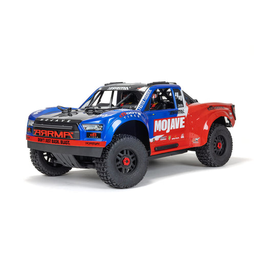 ARRMA ARA4404T2 1/8th MOJAVE 4S BLX Desert Truck - Blue/Red