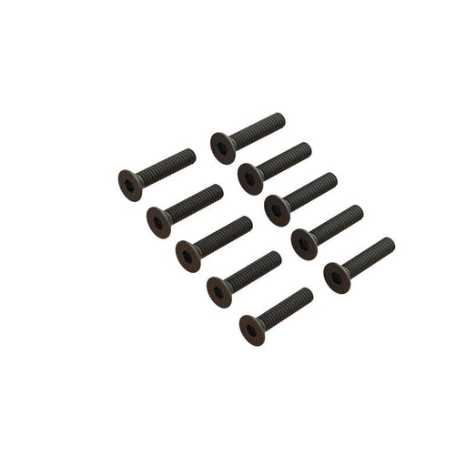 ARRMA ARA702009 Flat Head Hex Machine Screw M2x10mm (10 Pack)