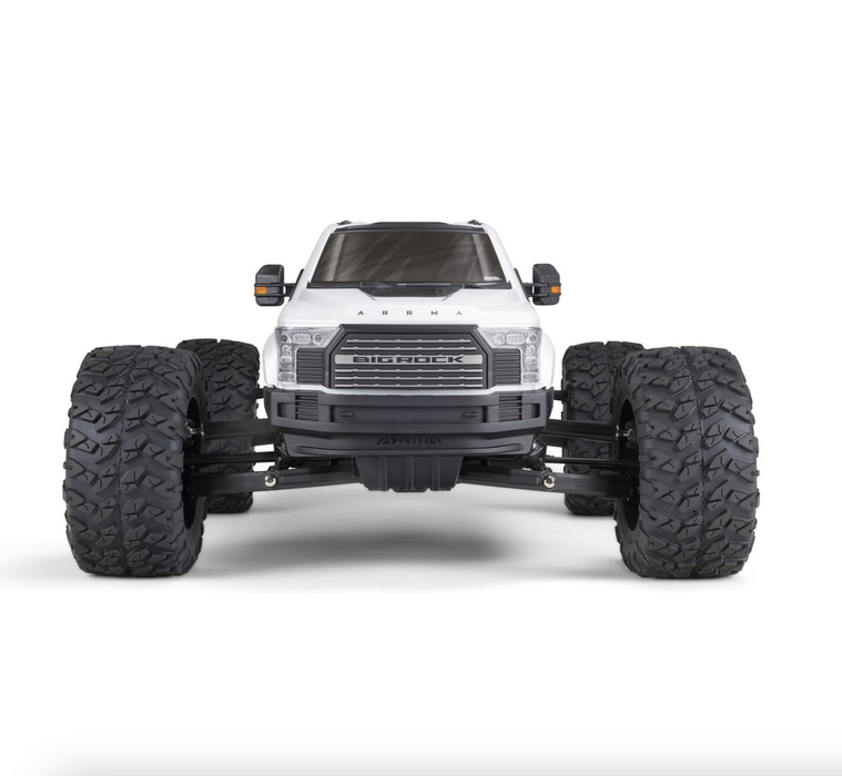 ARRMA ARA7612T3 White BIG ROCK 6S 4WD BLX 1/7 RTR Monster Truck