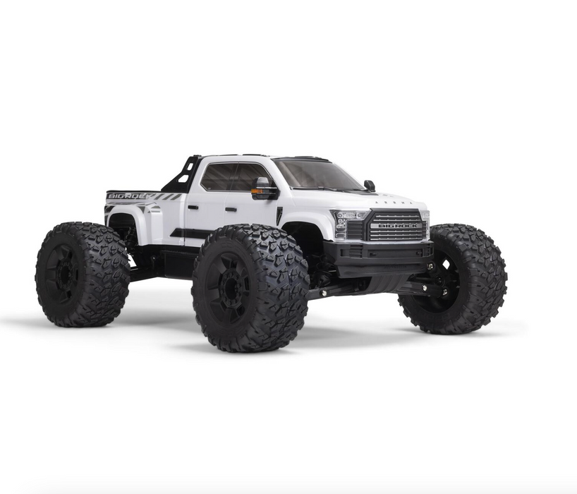 ARRMA ARA7612T3 White BIG ROCK 6S 4WD BLX 1/7 RTR Monster Truck