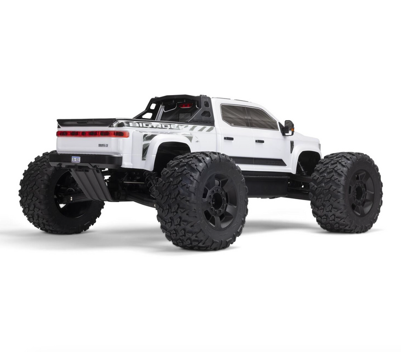 ARRMA ARA7612T3 White BIG ROCK 6S 4WD BLX 1/7 RTR Monster Truck