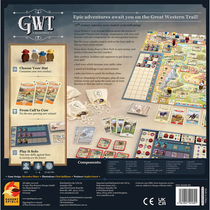 Asmodee Great Western Trail Board Game