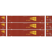 Athearn 1003 HO Scale 53' Jindo Intermodal Container STAX STXU 3-Pack