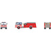 Athearn 10282 N Scale Ford C Canopy Cab Pumper Fire Truck Napa Bicentennial