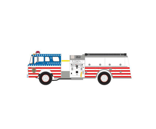 Athearn 10283 N Scale Ford C Canopy Cab Pumper Fire Truck Highspire Bicentennial