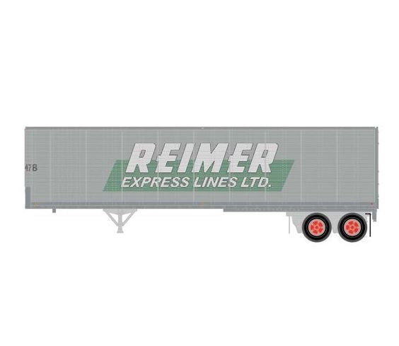 Athearn 1029 HO Scale 40' Fruehauf Z-Van Trailer Reimer Express Lines 4478