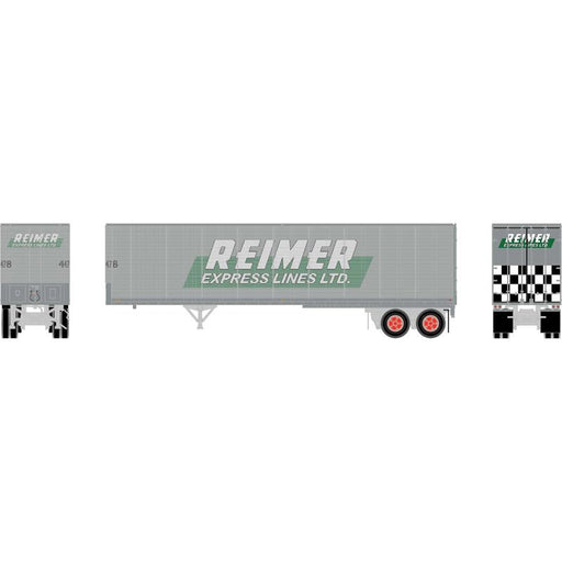 Athearn 1029 HO Scale 40' Fruehauf Z-Van Trailer Reimer Express Lines 4478