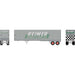 Athearn 1029 HO Scale 40' Fruehauf Z-Van Trailer Reimer Express Lines 4478