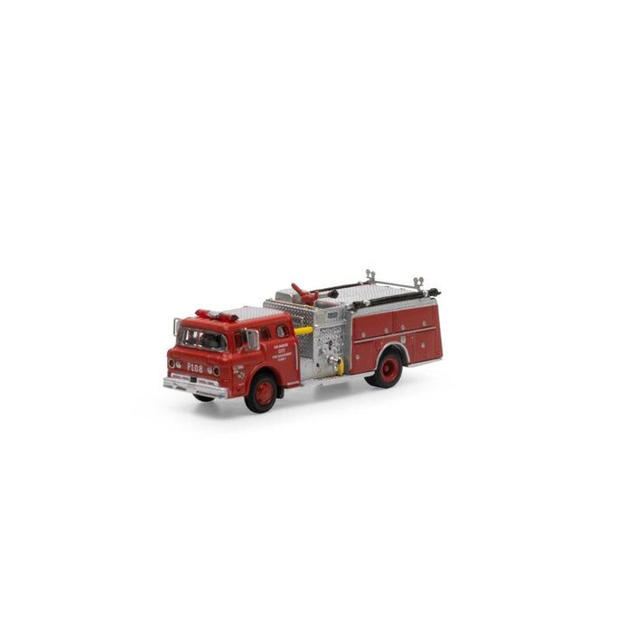 N Scale Fire Engine Athearn 10297 N Scale Ford C Canopy Cab Pumper Fire Truck LA City #P10 ...