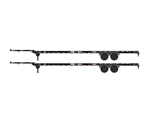 Athearn 1069 HO Scale 53' Container Chassis Seacastle TSXZ 2-Pack