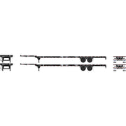Athearn 1069 HO Scale 53' Container Chassis Seacastle TSXZ 2-Pack