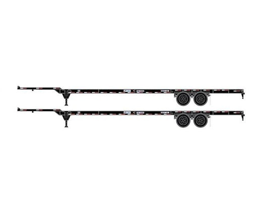 Athearn 1069 HO Scale 53' Container Chassis Seacastle TSXZ 2-Pack