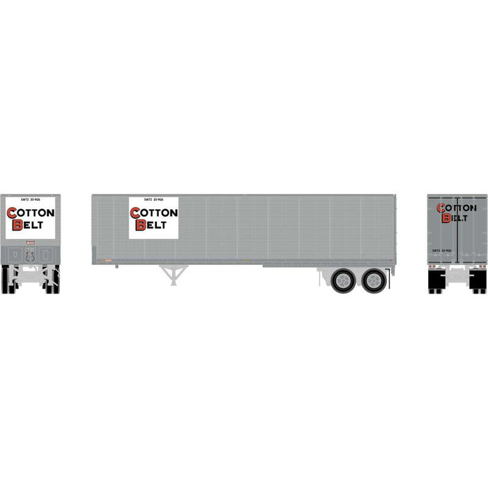 Athearn 1074 HO Scale 40' Fruehauf Z-Van Trailer Cotton Belt SWTZ 20-9120