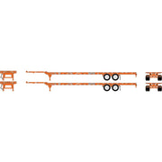 Athearn 1143 HO Scale 53' Container Chassis BNSF "Wedge" LSFC 2-Pack