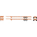 Athearn 1143 HO Scale 53' Container Chassis BNSF "Wedge" LSFC 2-Pack