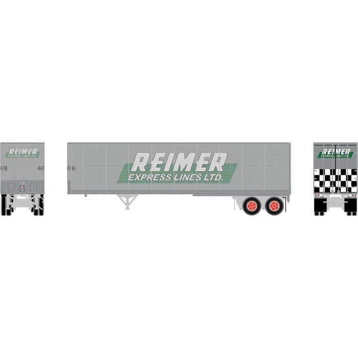 Athearn 1170 HO Scale 40' Fruehauf Z-Van Trailer Reimer Express Lines 4465