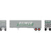 Athearn 1170 HO Scale 40' Fruehauf Z-Van Trailer Reimer Express Lines 4465