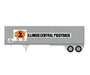 Athearn 1190 HO Scale 40' Fruehauf Z-Van Trailer Illinois Central ICZ 201035