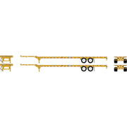 Athearn 1222 HO Scale 53' Container Chassis Union Pacific UPHZ 2-Pack