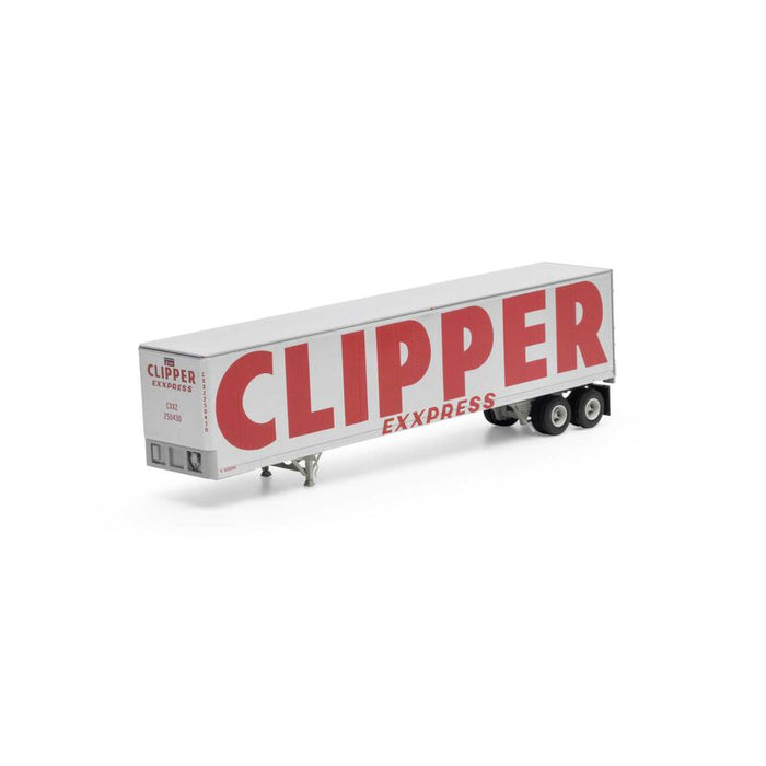 Athearn 16143 HO Scale 45' Fruehauf Z-Van Trailer Clipper CXXZ 250430