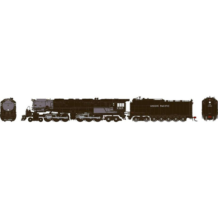 Athearn 25741 N Scale 4-6-6-4 Challenger w/Oil Tender Union Pacific UP 3985 DCC & Sound