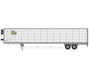Athearn 26751 HO Scale 53' Utility Reefer Trailer B&B Transport 2054