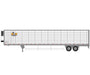 Athearn 26753 HO Scale 53' Utility Reefer Trailer B&B Transport 2417