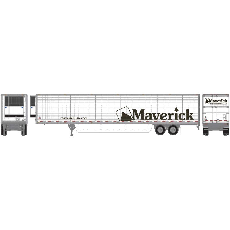Athearn 26754 HO Scale 53' Utility Reefer Trailer Maverick T11035