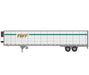 Athearn 26763 HO Scale 53' Utility Reefer Trailer TWT Refrigerated 70223