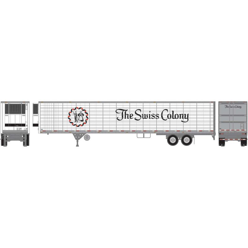 Athearn 26767 HO Scale 53' Utility Reefer Trailer Swiss Colony 115