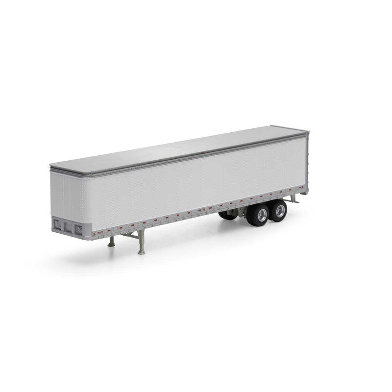 Athearn 29079 HO Scale 45' Smooth Side Trailer Owner Operator White