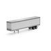 Athearn 29079 HO Scale 45' Smooth Side Trailer Owner Operator White