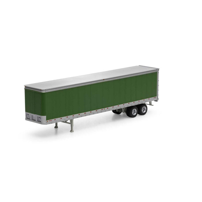 Athearn 29080 HO Scale 45' Smooth Side Trailer Owner Operator Green
