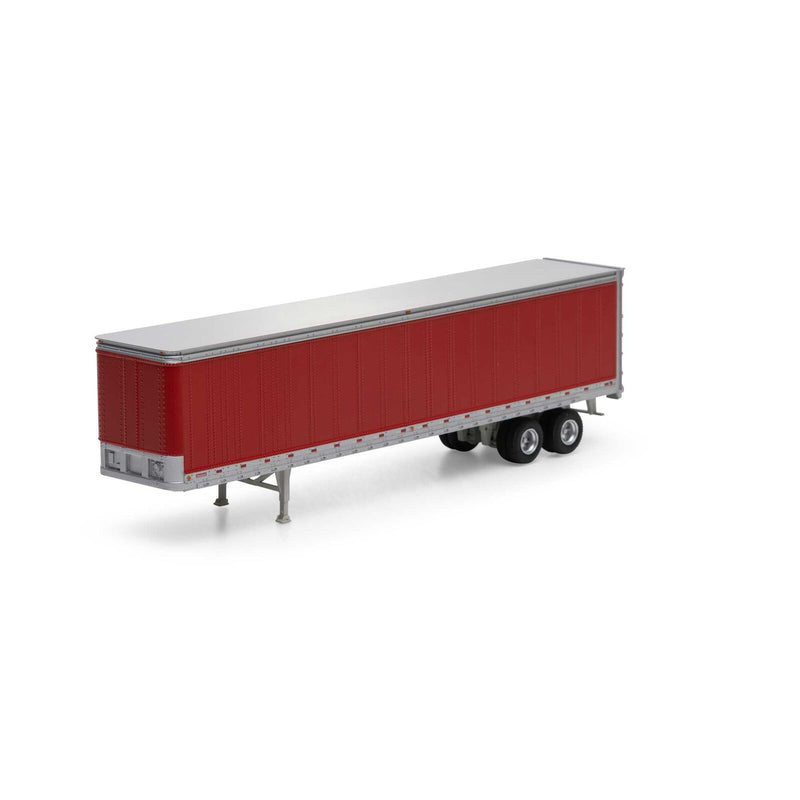 Athearn 29081 HO Scale 45' Smooth Side Trailer Owner Operator Red