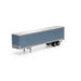 Athearn 29082 HO Scale 45' Smooth Side Trailer Owner Operator Metallic Blue