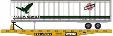 Athearn 29295 HO Scale 50' TTX Flatcar with CNW Trailer  - NOS