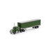 Athearn 41088 HO Scale Kenworth Tractor with 45' Smooth Side Trailer Green