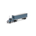 Athearn 41090 HO Scale Kenworth Tractor with 45' Smooth Side Trailer Metallic Blue