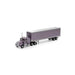 Athearn 41091 HO Scale Kenworth Tractor with 45' Smooth Side Trailer Metallic Purple